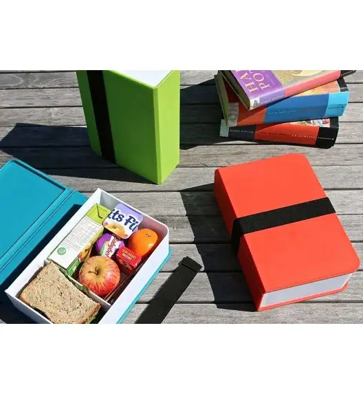 BLACK+BLUM Lunch Box w kształcie książki czerwony 400 ml / Btrzy