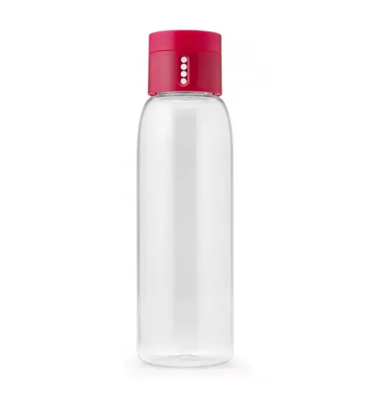 JOSEPH JOSEPH DOT Butelka na wodę różowa zakrętka 600 ml / wskaźnik ilości spożycia