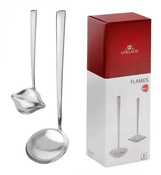 Gerlach Flames Sztućce Zestaw chochli 2 el pudełko / matowione