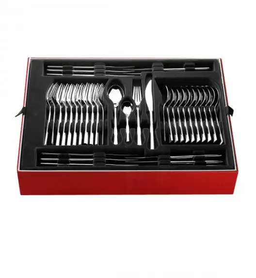 Gerlach Flames Sztućce Komplet 98 el (pudełko 68+dodatki) / 18 osób / połysk 