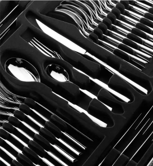 Gerlach Flames Sztućce Komplet 98 el (pudełko 68+dodatki) / 18 osób / połysk 