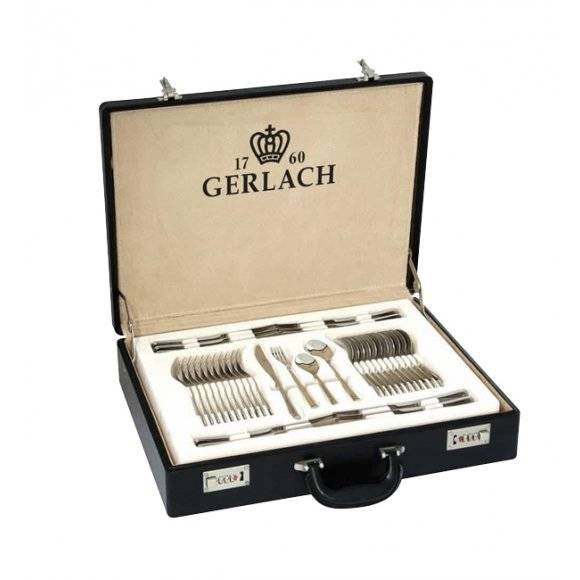 Gerlach Flames Sztućce Komplet 98 el (walizka+dodatki) / 18 osób / połysk