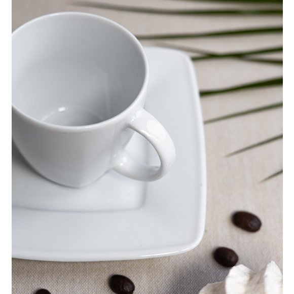 LUBIANA VICTORIA 12 x Filiżanka do espresso 90 ml + spodki / 24 el / porcelana