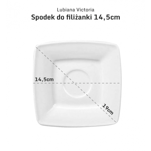 LUBIANA VICTORIA 12 x Filiżanka 200 ml + spodki / 24 el / porcelana