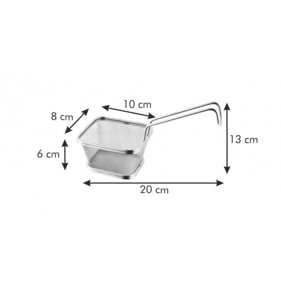 Koszyk do serwowania TESCOMA GrandCHEF 10x8 cm stal nierdzewna VIDEO