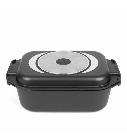 STARKE PRO HECTOR Brytfanna 7,5 l z aromatyzerem z pokrywą grillową 2,8 l / aluminium