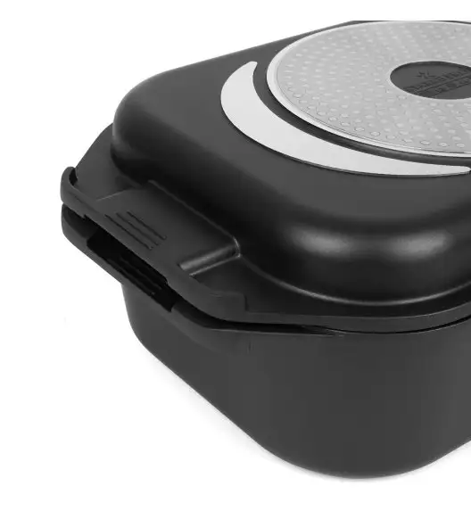 STARKE PRO HECTOR Brytfanna 7,5 l z aromatyzerem z pokrywą grillową 2,8 l / aluminium