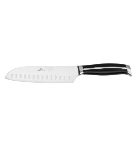 GERLACH LOFT Komplet 5 noży w bloku + ostrzałka 2w1 + nożyce do drobiu + deska dębowa