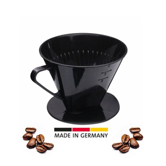 WESTMARK Plastikowy filtr do kawy z rączką / rozmiar 4 / czarny