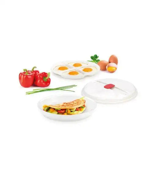TESCOMA PURITY MicroWave Miska do przygotowywania omletów i sadzonych jajek w kuchence mikrofalowej VIDEO