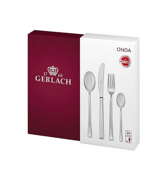 GERLACH ONDA Sztućce Komplet 30 el (24+dodatki) pudełko / 6 osób / połysk