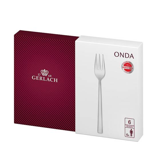GERLACH ONDA Sztućce Komplet 30 el (24+dodatki) pudełko / 6 osób / połysk