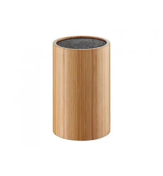 AMBITION LORD Blok na noże uniwersalny 21x13 cm walec / drewno bambusowe