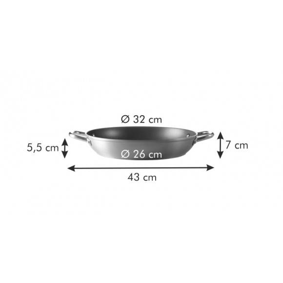 TESCOMA Patelnia GrandCHEF ø 32 cm / 2 uchwyty / INDUKCJA video