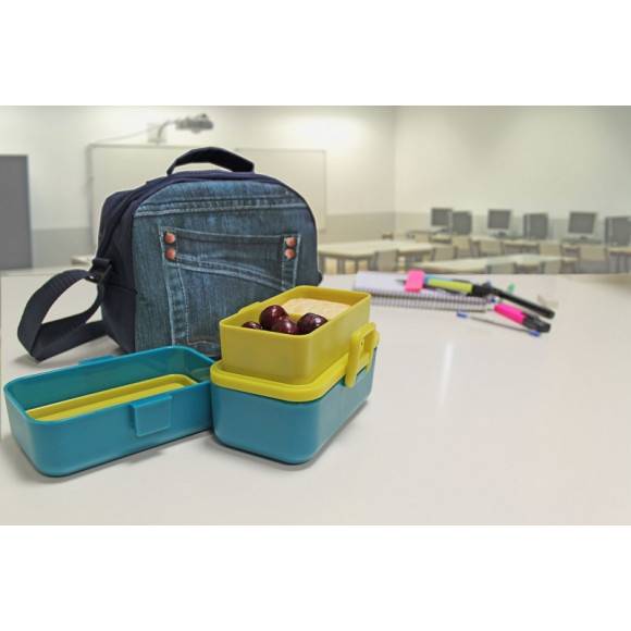 SMART LUNCH Smart Teen Torba na lunch Denim / motyw jeansu / btrzy