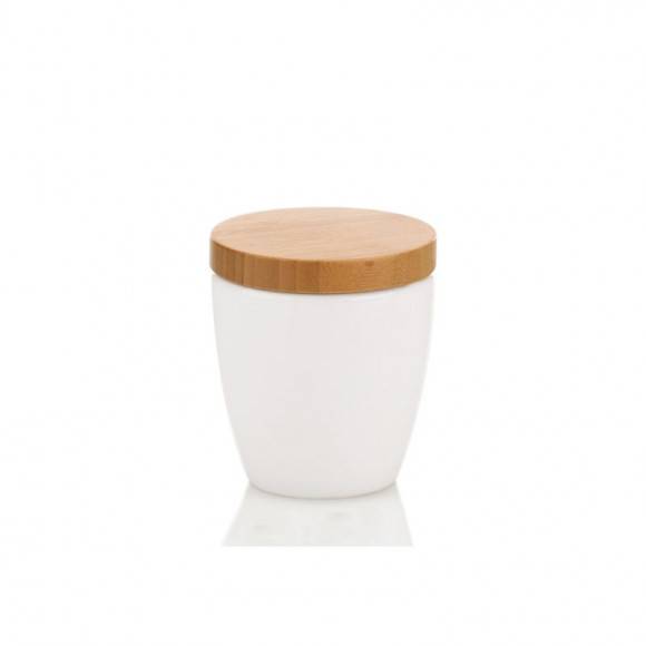 KELA NATURA Ceramiczny pojemnik na płatki kosmetyczne ⌀ 10 cm