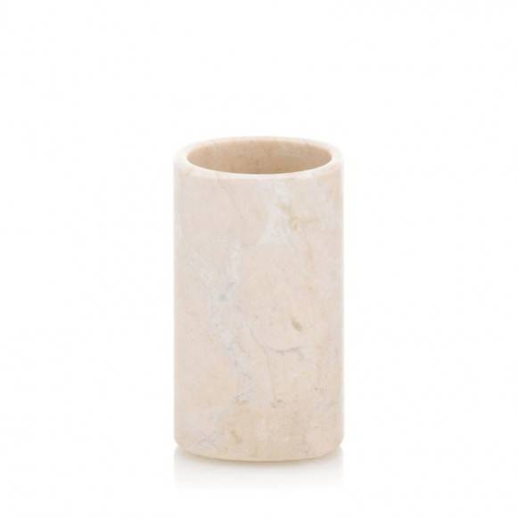 KELA MARBLE Kubek łazienkowy ⌀ 6,5 cm / marmur karraryjski