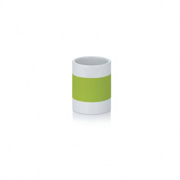 KELA Ceramiczny kubek łazienkowy LALETTA zielony / FreeForm