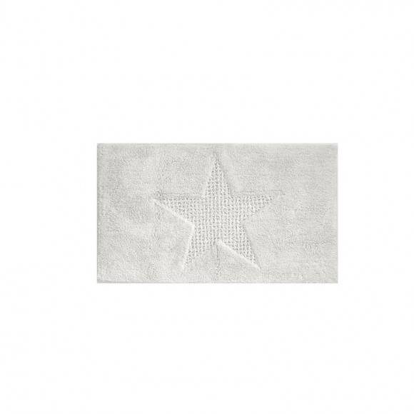 KELA Bawełniana mata łazienkowa LINDANO biała 100 × 60 cm / FreeForm