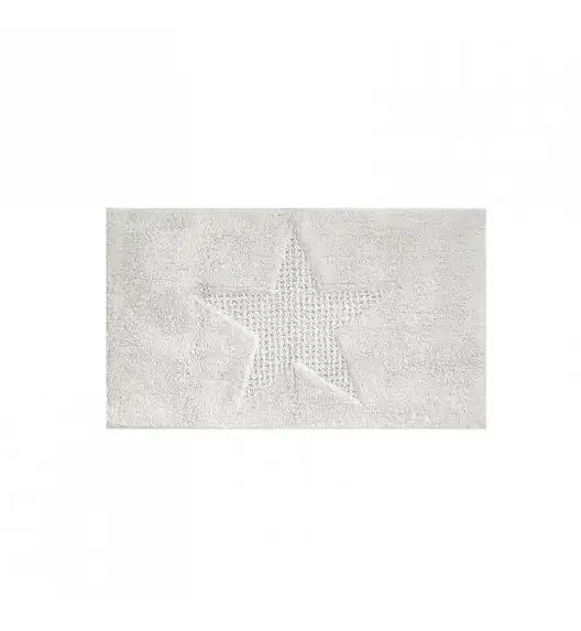 KELA Bawełniana mata łazienkowa LINDANO biała 120 × 70 cm / FreeForm