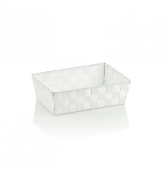 KELA Koszyk łazienkowy ALVARO biały 29,5 x 20,5 x 8,5 cm / FreeForm