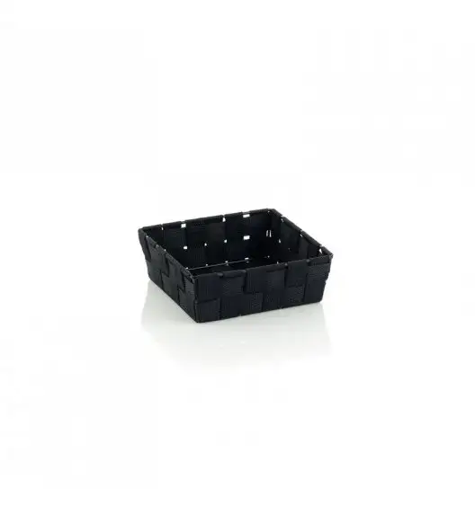 KELA Koszyk łazienkowy ALVARO czarny 19 x 19 x 6 cm / FreeForm