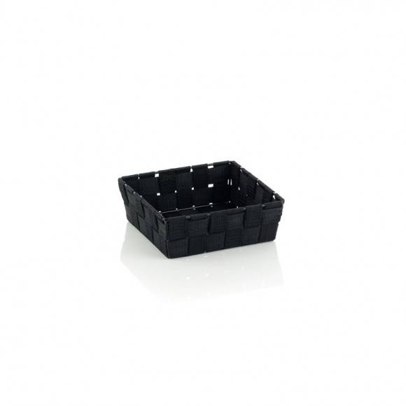 KELA Koszyk łazienkowy ALVARO czarny 19 x 19 x 6 cm / FreeForm