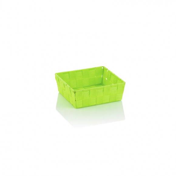 KELA Koszyk łazienkowy ALVARO zielony 19 x 19 x 6 cm / FreeForm