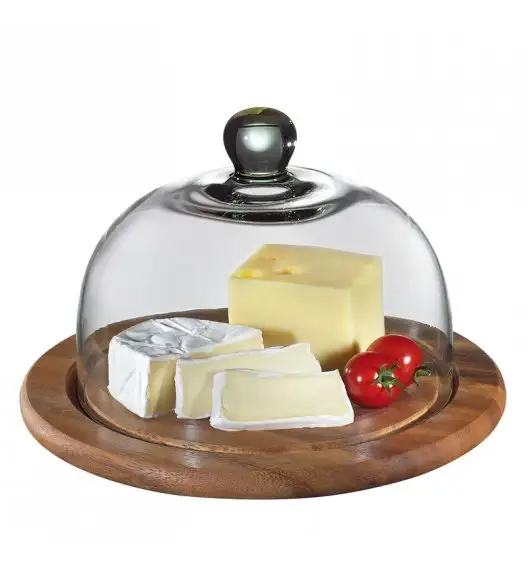ZASSENHAUS Okrągła deska do sera ze szklana pokrywą ⌀ 30 cm