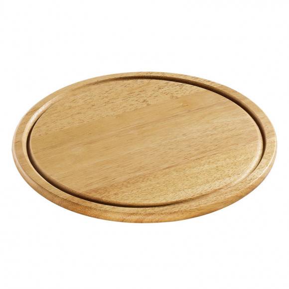 ZASSENHAUS Deska do krojenia z drewna kauczukowego ⌀ 30 cm