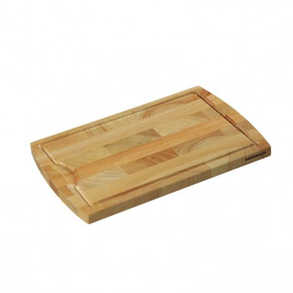 ZASSENHAUS Deska do krojenia typu end grain z drewna kauczukowego, 36 × 23 × 2 cm / FreeForm