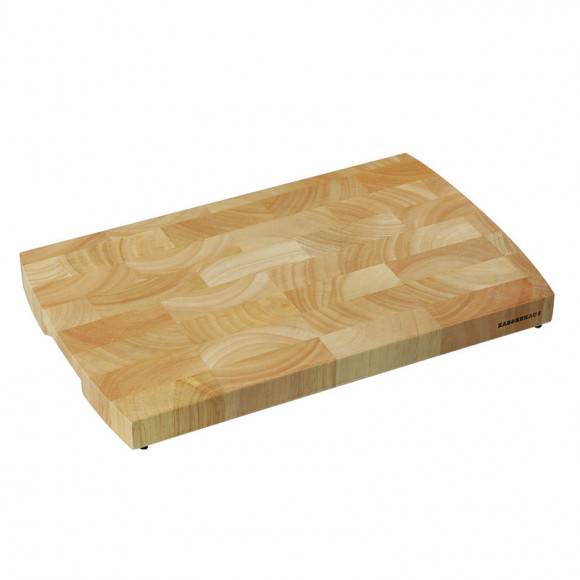 ZASSENHAUS Deska do siekania typu end grain z drewna kauczukowego 40 × 25 × 3 cm / FreeForm