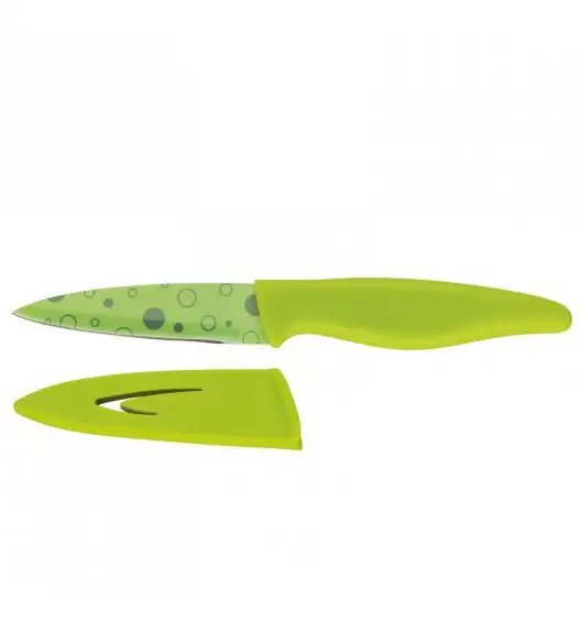 ZASSENHAUS Nóż z osłonką BUBBLE 9 cm, zielony / FreeForm