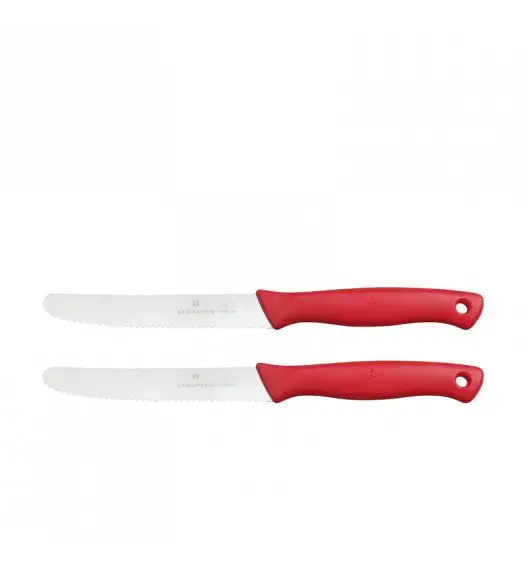ZASSENHAUS Zestaw 2 noży śniadaniowych, 10,5 cm, czerwone  / FreeForm