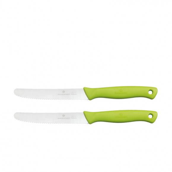 ZASSENHAUS Zestaw 2 noży śniadaniowych, 10,5 cm, zielone  / FreeForm