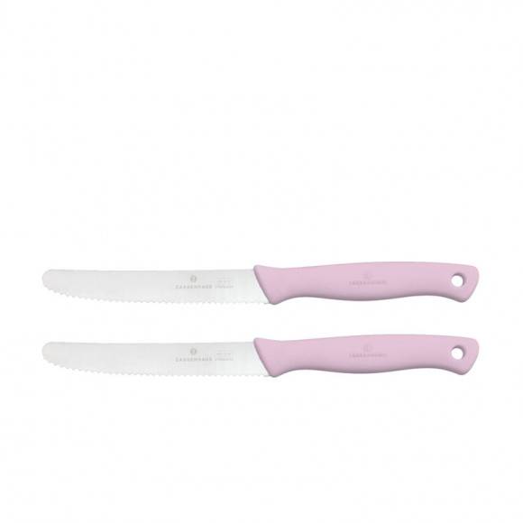 ZASSENHAUS Zestaw 2 noży śniadaniowych, 10,5 cm, różowe / FreeForm
