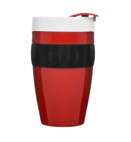 SAGAFORM Kubek termiczny CAFE czerwono-czarno-biały, 0,4 l / FreeForm