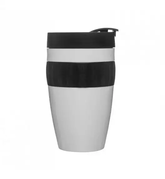 SAGAFORM Kubek termiczny CAFE czarno-biały, 0,4 l / FreeForm
