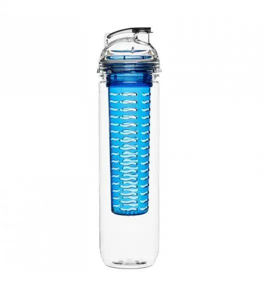 SAGAFORM Butelka z wkładem na lód lub owoce FRESH 0,8 l / niebieska / FreeForm