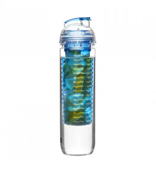 SAGAFORM Butelka z wkładem na lód lub owoce FRESH 0,8 l / niebieska / FreeForm