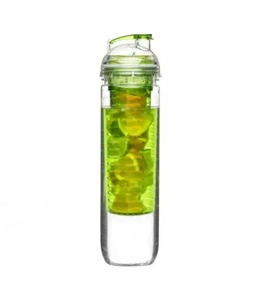 SAGAFORM Butelka z wkładem na lód lub owoce FRESH 0,8 l / zielona / FreeForm