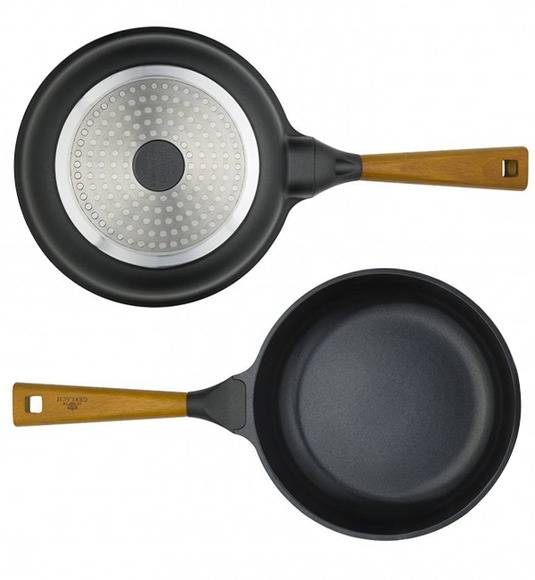 GERLACH NATUR Patelnia z powłoką ceramiczną ILAG® Non-Stick + pokrywka / 28 cm