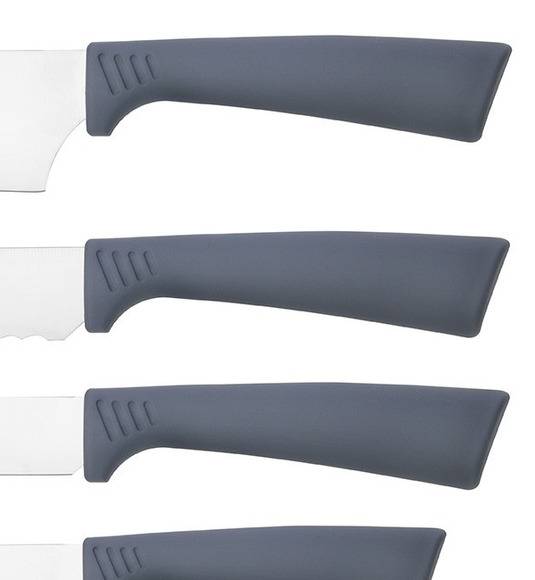 GERLACH SMART GREY Komplet 5 noży w bloku + nożyce do drobiu