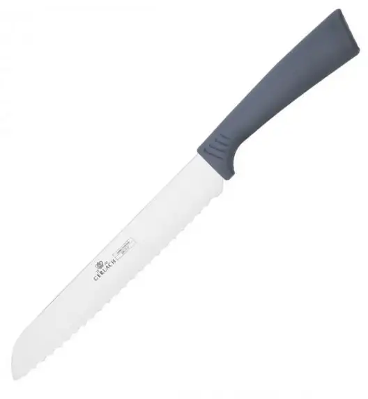 GERLACH SMART GREY Komplet 5 noży w bloku + ostrzałka 2w1 + nożyce do drobiu 