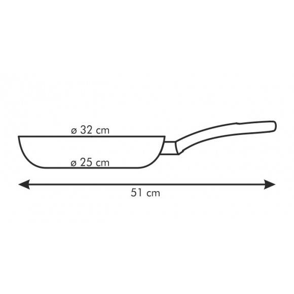 WYPRZEDAŻ! Patelnia z powłoką antyadhezyjną Tescoma Presto, średnica 32 cm.