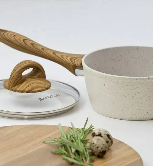 AMBITION NATURE Rondel z pokrywką Ø16 cm / powłoka nieprzywierająca / indukcja / 34143