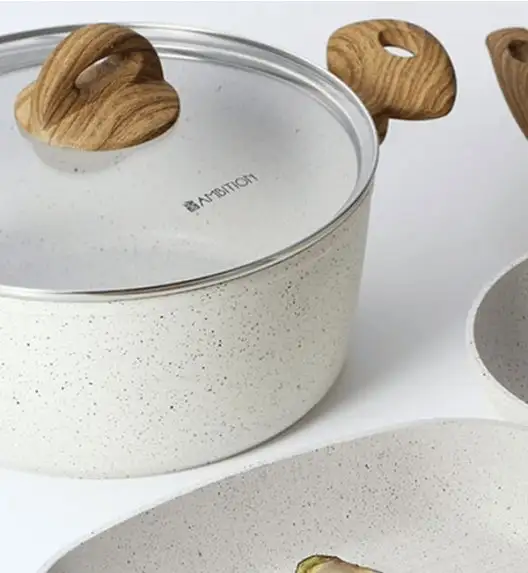 AMBITION NATURE Garnek aluminiowy 4 l z powłoką nieprzywierającą 24 cm / indukcja