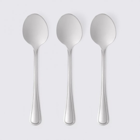 DOMOTTI LONDON Sztućce Komplet 3 łyżek obiadowych / 28541