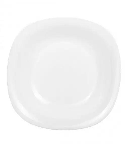 LUMINARC CARINE NEO WHITE&BLACK Komplet obiadowy 18 el dla 6 os / Szkło hartowane