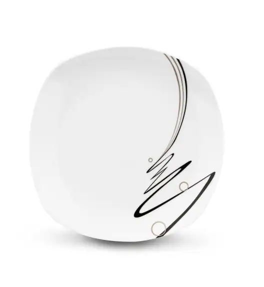 TADAR WSTĘGA Serwis obiadowy 18 elementów dla 6 osób / porcelana